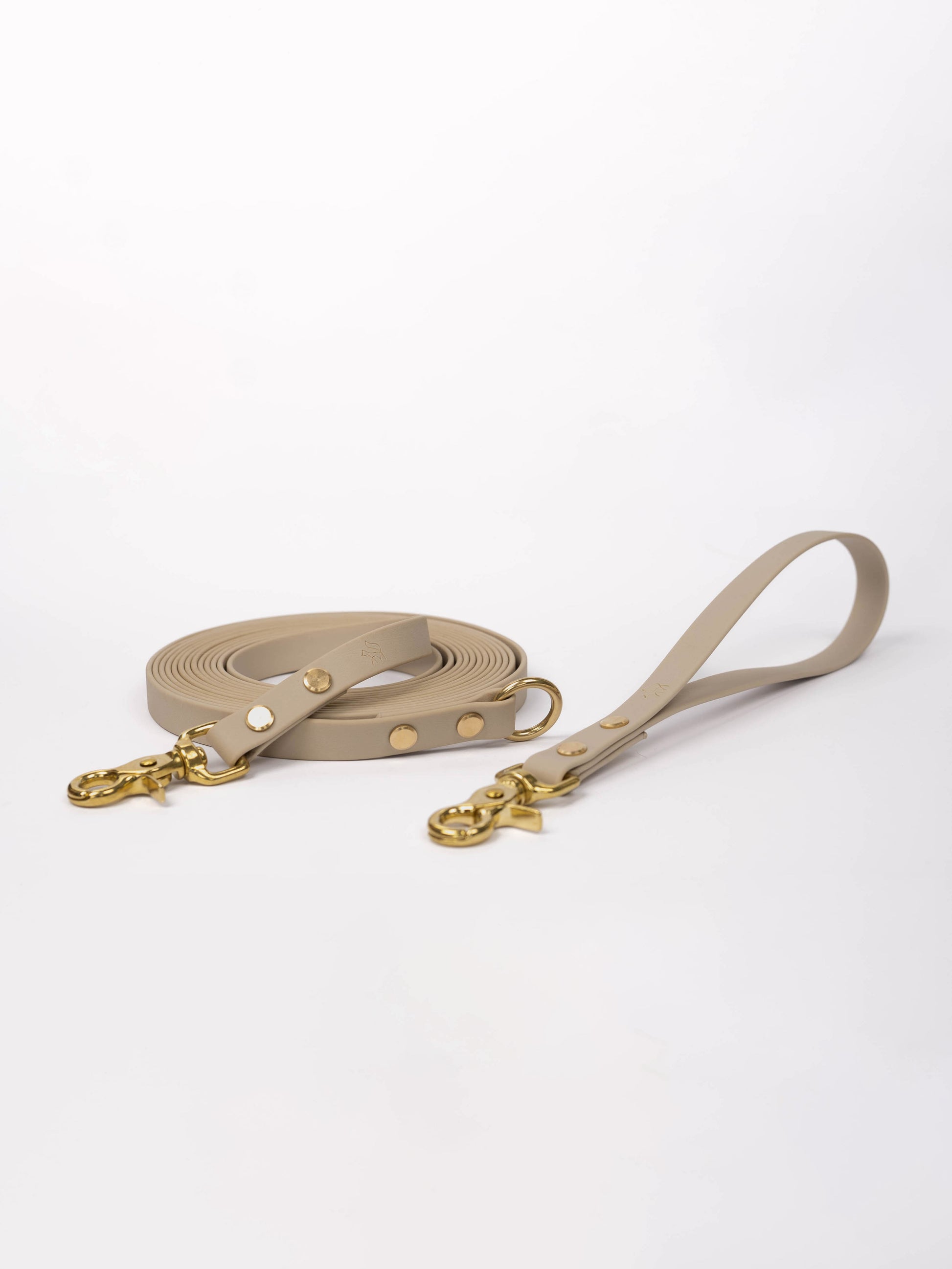 Waterproof long leash dog detachable handle beige stone neutral wedding
