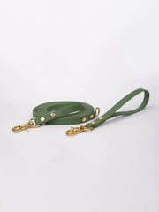 Waterproof long leash dog detachable handle sage green