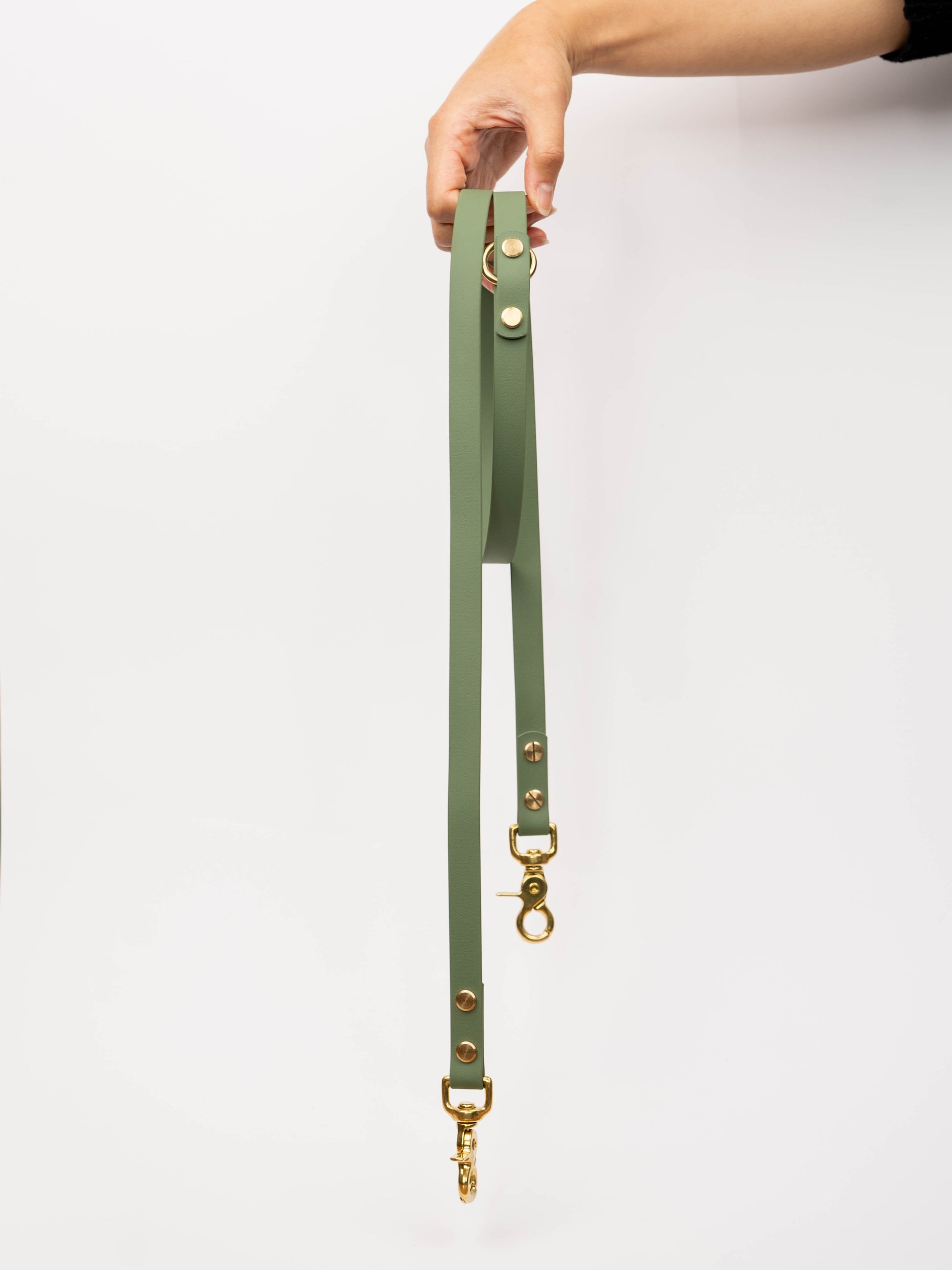 everyday waterproof dog leash simple basic sage green 