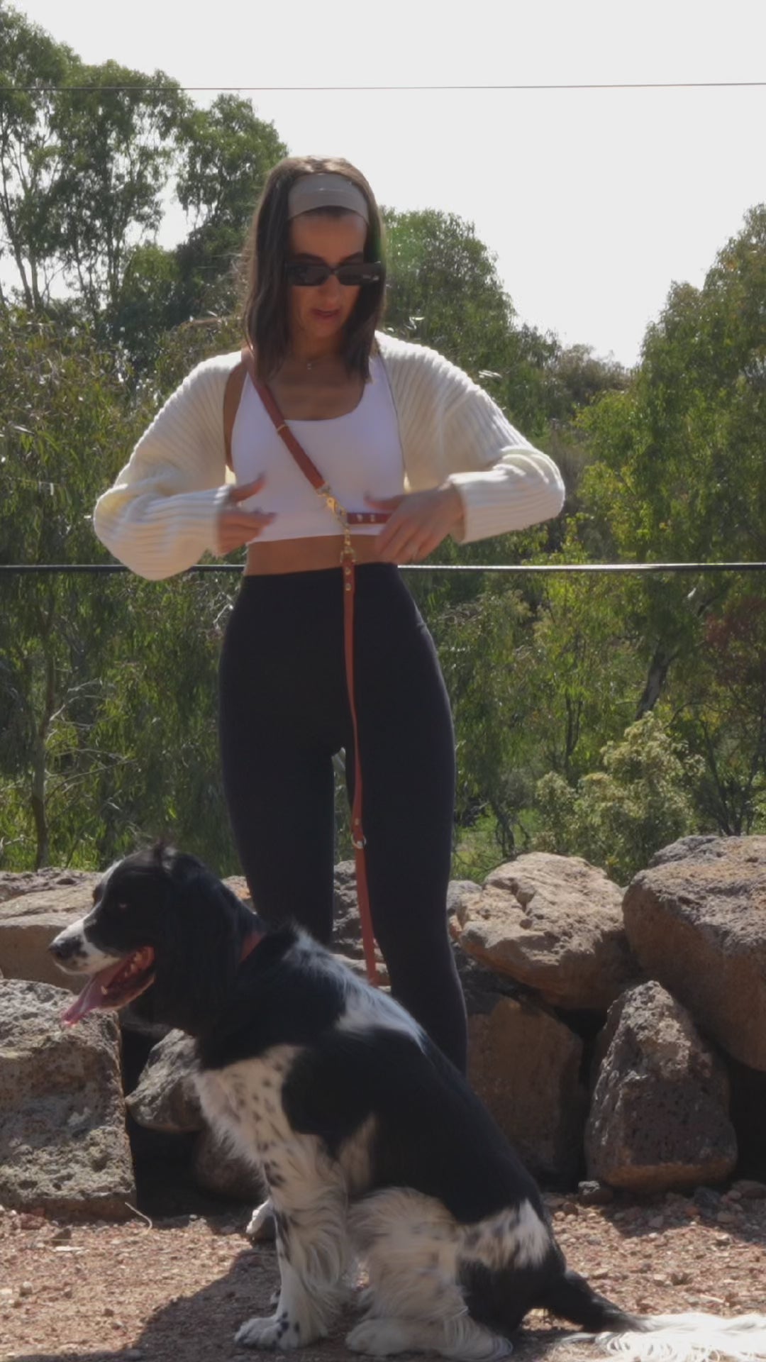 Load video: Roam Your Way Hands-Free Multi Leash
